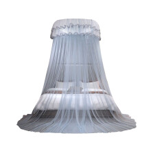 No-Installation Dome Net, Ceiling-Mounted Princess Bed, Foldable Ruffled Curtain for Queen Bed – Romantic Decor for Home & Dorm