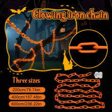Halloween buitenverlichting – 2 meter lange LED-lichtslinger, waterdicht, werkt op batterijen, geschikt voor tuin en huis