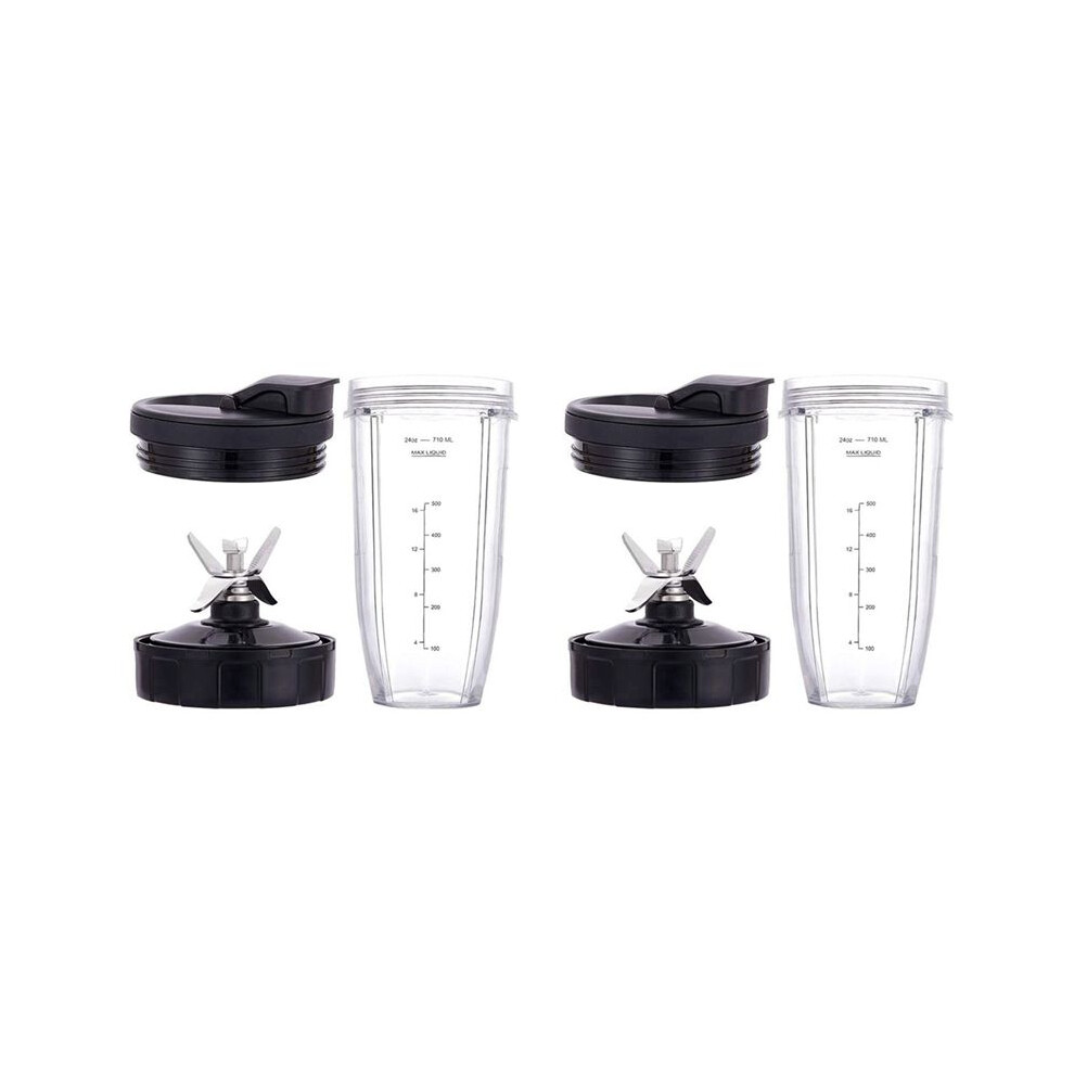 2X For Blender Replacement Parts, 24Oz Cup 7 Fins Extractor Blade, For Nutri Auto Iq Bn801 Ss101 Bl480-30 6032112195132