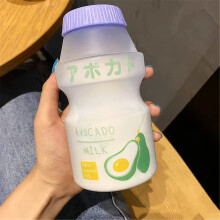 Krug mit Deckel, Wasserflasche, niedliche Flasche, 500 ml (16 oz), für Yoga, Arbeit, Erwachsene.