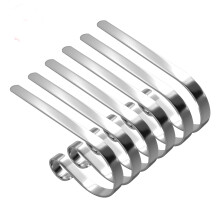 TETOU Christmas Stocking Holders No-slip Adjustable Hooks for Fireplace Mantel Stocking Hanger Hooks 6pcs