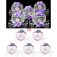 5Pcs Cinderella Carriage Candy Chocolate Boxes Birthday Wedding Party Favour New