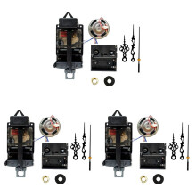3X Quartz Pendulum Clock Movement with Black Hands,with Music Box Speaker,Battery Operated,Melody Mechanism for Clock