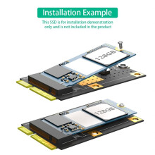 MSATA to M.2(NGFF) Key B Adapter for 2230/2242 SSD Card Adapter for Multi-System PCS