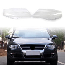 Coppia di coperture per lenti dei fari anteriori, lato sinistro e destro, compatibili con VW Passat B6 2006-2011.