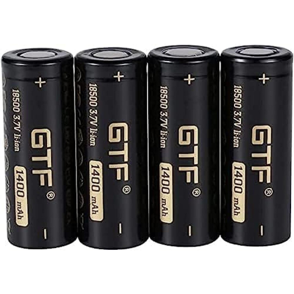 Rechargeable Lithium Ion Battery 18500 3.7V 1400Mah Long Lasting Capacity Liion Cell For Flashlight 9092120184679