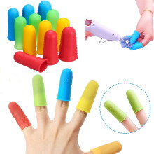 3/5/12Pcs Silicone Finger Protection Cap Sleeve Thumb Cover Tube Skin