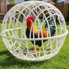 Pet Bed Chicken Coop Circular Cage Mobile Poultry Enclosure for Dogs Rabbits and Birds Detachable Design to Biting and Trampling