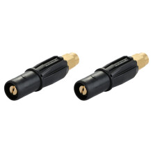 2X Brass Fan-Shaped Snow Foam Nozzle Self-Priming Nozzle for High Pressure Washer Generator Car Cleaning Accessory G1/4
