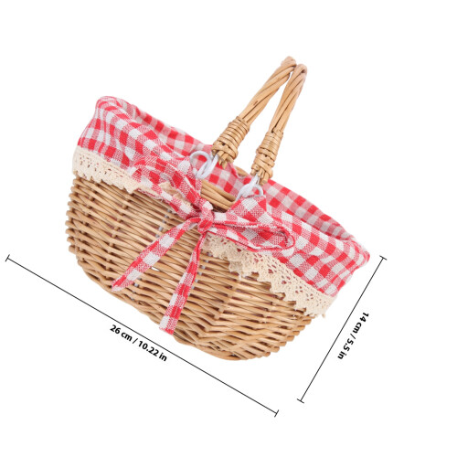 Sfeervolle Woven Picknickmand Met Katoenmix 1