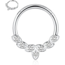 16G Septum Ékszer Kattanós Gyűrű és Fülbevaló - 316L Sebészeti Acél - 8mm és 10mm