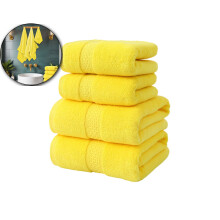 4-Piece Soft Absorbent Towel Set – 2 Bath Towels + 2 Hand Towels – Bathroom Towel Set for Home, Spa, Beach – Ultra-Soft, Quick-Drying, Durable