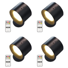 4X Glow Right Halo Lux, Glow Right Everywhere Light, Glow Right Lights, Luci Ricaricabili Tramite USB Nere