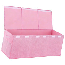 Boîte de rangement de jouets pour enfants en tissu de-Rose