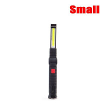 Magnetická nabíjateľná COB LED ČERVENÁ pracovná lampa Baterka Skladacia baterka