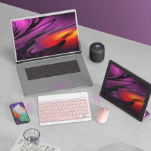 Portable Bluetooth Keyboard and Mouse Combo for Android PC