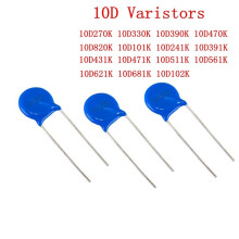 10 stk. varistor 10D101K10D241K10D270K10D271K10D330K10D390K10D391K10D470K10D471K10D511K10D820K10D681K piezomodstand - 10D681K (680V)