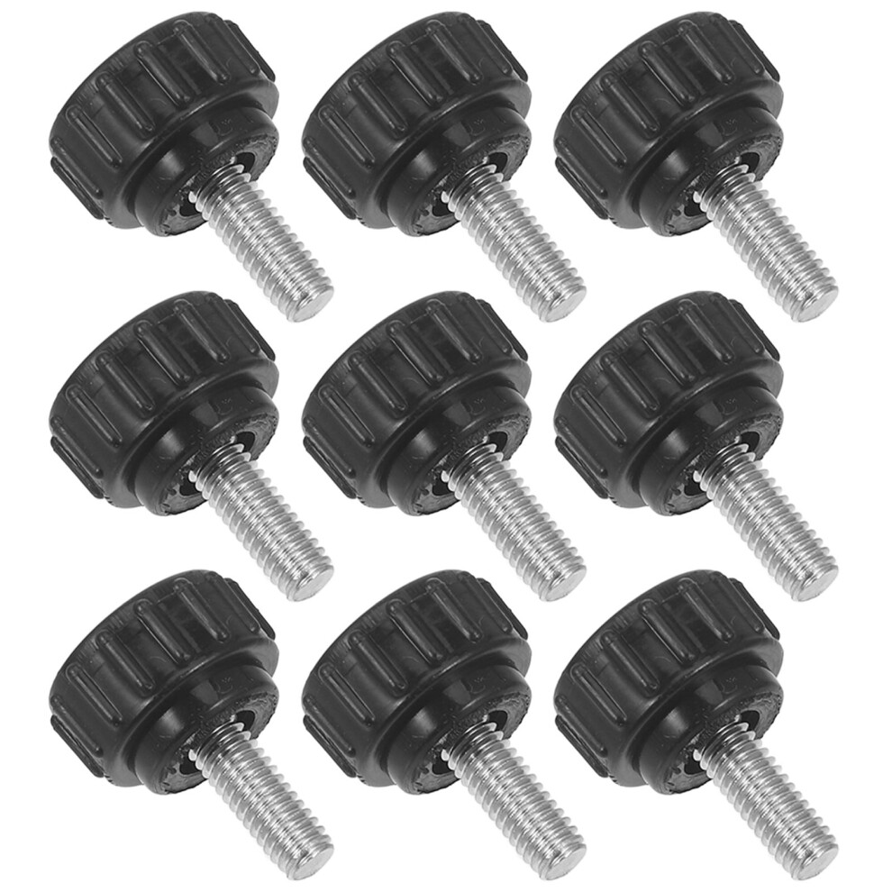 10Pcs Knurled Thumb Screws M4x10 Flat Tip Stainless Steel Fasteners For Easy Tightening 9028731221434