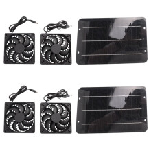 2X 12V Solar Exhausts Fan 6 Inch Ventilator Solar Panel Powered Fan Air Extractor
