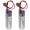 (2Pack) ER6V Lithium Battery 3.6V 2000mAh PLC Backup Battery with Brown Plug for Robot Controller 1