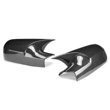 Car Side Wing Rearview Mirror Cover Cap for Megane 2 MK2 2002-2009 Bat Rear View Mirror Cover(Carbon)