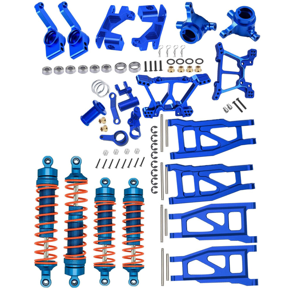 Aluminum Upgrade Parts Set Navy Rc Alloy Shocks And Suspension For Traxxas Slash 4X4 Vxl And Stampede Blue 9092120186116