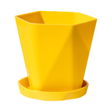 Fortykket plantekasse med drænhuller, let og holdbar indendørs/udendørs potte (12,511,5 cm)