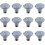 12Pcs Round Ceramic Drawer Knobs Cabinet Furniture Handle Vintage Flower Pattern Knobs, with Mounting Screws,Blue 1