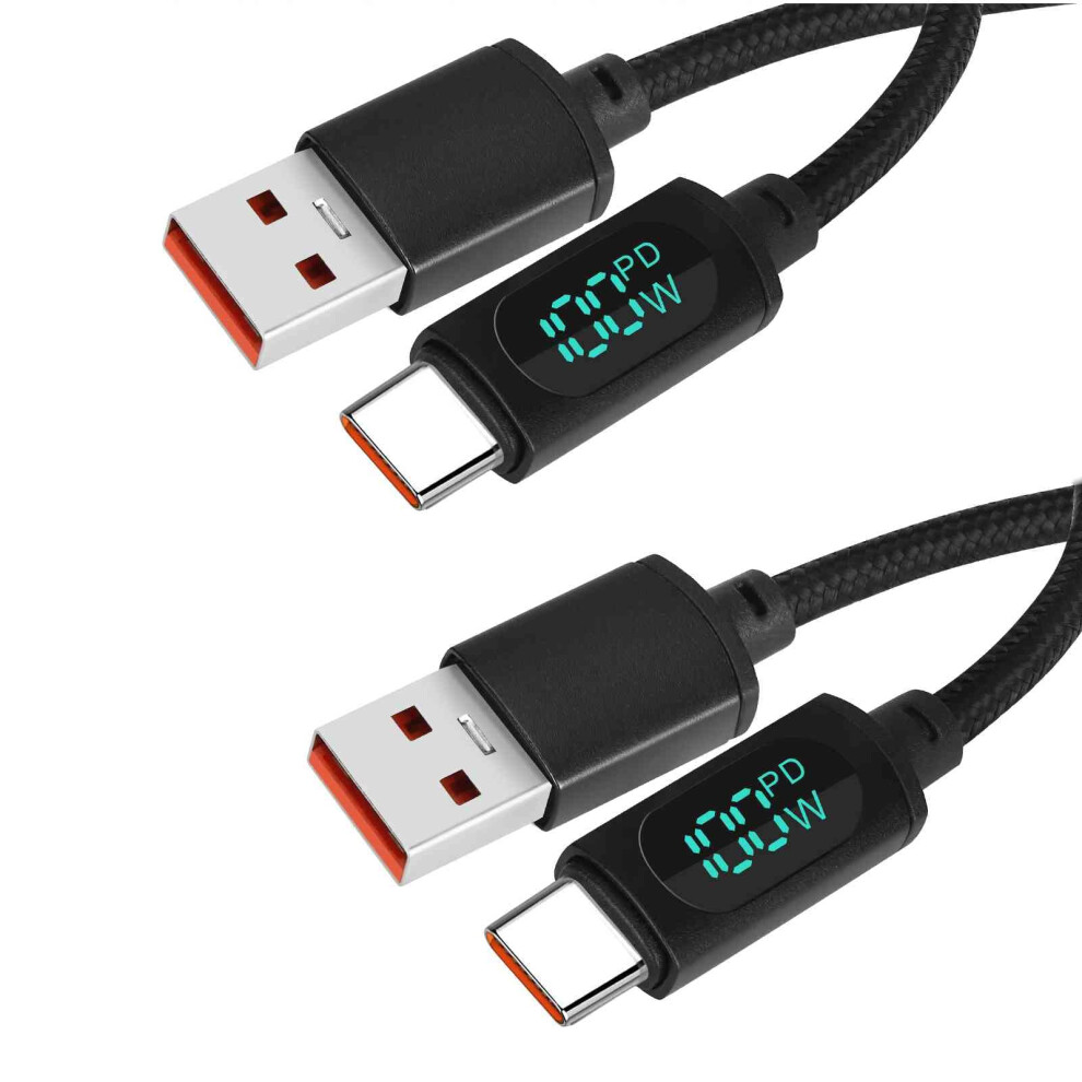 100W Fast Charging Usb C To Usb C Cable 3.3Ft 2 Pack For Macbook Pro And Samsung Galaxy 9771547561279