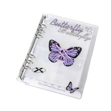Album Photo mignon à nœud papillon, couverture-papillon violet