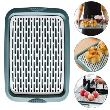 1Pack Water Draining Tray Plastic Drain Rack for Kitchen Organization