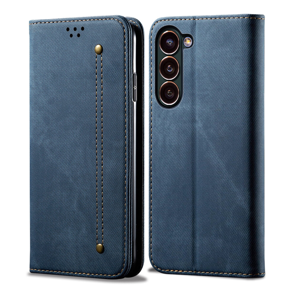 Flip Wallet Case For Compatible With Samsung Galaxy S24 Â Pu Leather Magnetic Folio With Card Holder, Kickstand & Shockproof Tpu, Blue 9479868135116