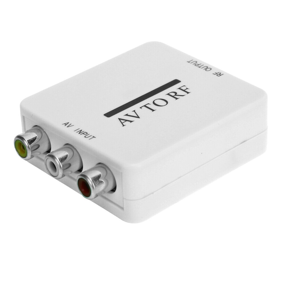 Video Converter Mini Audio Adapter TV Amplifier RCA AV CVSB to RF 67.25MHz 61.25MHz