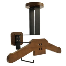Motorcycle Holder Solid Wood Clothes Hanger Versatile Wall Mounted Motorcycle Mount for Hanging Key Gloves Clothes