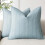 Μαξιλαροθήκες από ανοιχτό μπλε βαμβάκι με σχέδιο βάφλας, συσκευασία των 2 1