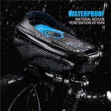 Mountain & Road Bike EVA Hardshell Handlebar Bag & Front  Phone Pouch - Versatile Outdoor Cycling Gear