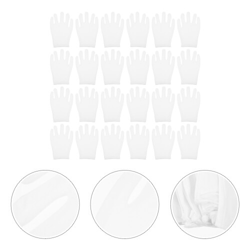 12 Paren Katoenen Wasbare Handschoenen Met Elastiek 1
