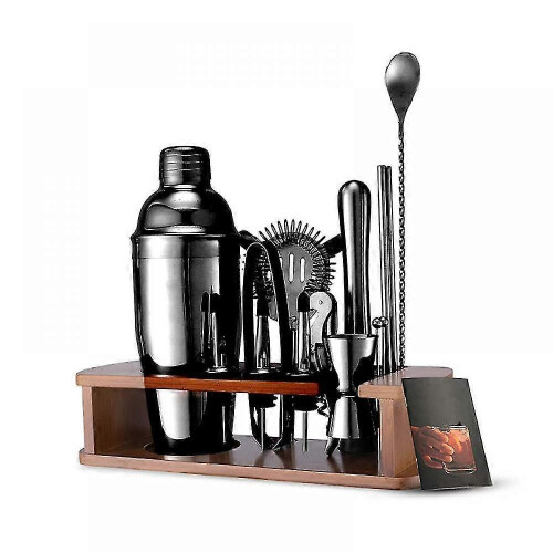 Cocktail Shaker Set Bartender Kit with Stand | 16pcs Bar Kit Drink Mixer Set