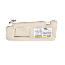 Left Driver Side Sun Visor For Toyota Highlander 2008-2013 With Mirror, Replacement OEM 74320-48500-E0-Left-beige