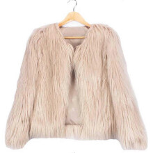(5XL,Khaki)Women\'s Long Sleeve Fluffy Coat Shaggy Warm Outerwear Winter Fall Clothes For Spring Fall Daily Wear