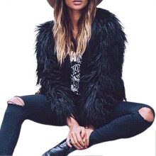 (M,Black)Women\'s Long Sleeve Fluffy Coat Shaggy Warm Outerwear Winter Fall Clothes For Spring Fall Daily Wear