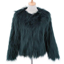 (2XL,Green)Women\'s Long Sleeve Fluffy Coat Shaggy Warm Outerwear Winter Fall Clothes For Spring Fall Daily Wear
