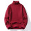 Men's Knit Turtleneck Sweater Ribbed Long Sleeve Basic Solid Pullover Sweater Casual Winter Thermal Sweater Tops 1