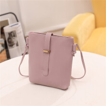 Solid dametaske med crossbody-design, justerbar rem, lynlåslukning, let (15x4x18cm), passer til de fleste telefoner | Rejse/arbejde/hverdagsbrug