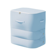 Bolsa de almacenamiento ultradelgada de 54x42x60 cm, con cremallera de 3 capas, organizador autocompresible para edredones y mantas – 2025New