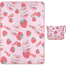 Travel Blanket Airplane Compact with Bag & Luggage Strap Airplane Blankets for Adults Travel Blanket and Pillow Set