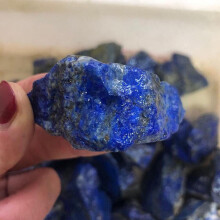 Helbredende Lapis Lazuli Naturkrystaller Rå Ru Sten Til Cabbing Tumbling