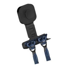 Suction Cup Stainless Steel Razors Holder Stand-Black Square