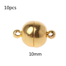 10 Stück Magnetverschluss-Adapter aus Edelstahl in Kugelform für die Schmuckherstellung