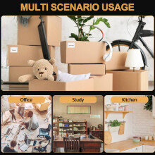 60Pcs Self-Adhesive Label Holder Card Pockets Label Holder Clear Library Card Holders with Top Open for Index Cards